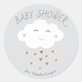 Schattigee cloud baby shower sticker