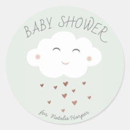 Schattigee cloud baby shower sticker