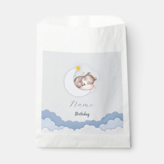 Schattigee Clouds Verjaardagsfeestdecoraties Bedankzakje (Voorkant)