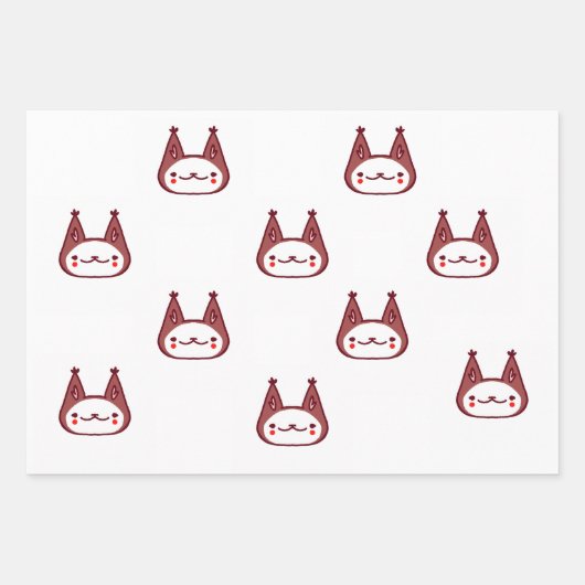 Schattigee Clown Cat Gift Wrapping Paper (Voorkant 3)