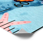 Schattigee Clown Fish Groei Grafieken Poster (Hoek)