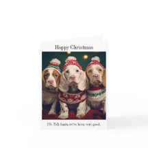 Schattigee Clumber Spaniels Kerst Kaart