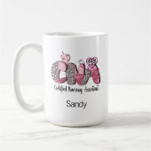 Schattigee CNA Westerne typografie 15 ounce Koffiemok (Links)