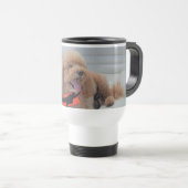 Schattigee Cockapoo Dog Pet Animal Foto op Boot Reisbeker (Voorkant rechts)