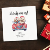 Schattigee Cockapoo Doodle Dog Bruiloft Cocktail C Servet