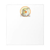 Schattigee Cockatiel Parrot Fun Bird Lover Perky Y Notitieblok (Voorkant)
