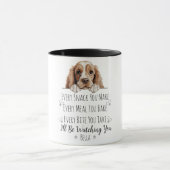 Schattigee Cocker Spaniel Dog Funny Custom Mok (Midden)