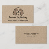 Schattigee Cocker Spaniel Dog | Huisdierenoppas |  Visitekaartje (Voorkant / Achterkant)