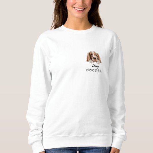 Schattigee Cocker Spaniel gepersonaliseerd T-shirt (Voorkant)