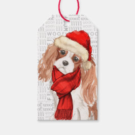 Schattigee Cocker Spaniel Hondenkerst Cadeaulabel