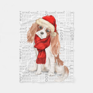 Schattigee Cocker Spaniel Hondenliefhebber Kerst Fleece Deken