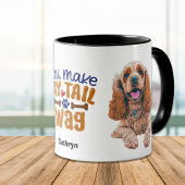 Schattigee Cocker Spaniel Je maakt mijn staart wag Mok