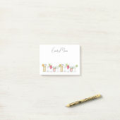 Schattigee cocktail Drink kleurrijke eenvoudige ka Post-it® Notes (Op bureau)