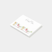 Schattigee cocktail Drink kleurrijke eenvoudige ka Post-it® Notes (Schuin)