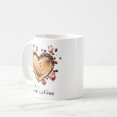 Schattigee Coffee Heart Mok, Ik hou van Coffee Mok (Voorkant links)