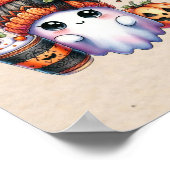 Schattigee Coffee Lover Ghost Poster voor de verja (Hoek)