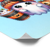 Schattigee Coffee Lover Ghost Poster voor de verja (Hoek)