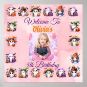 Schattigee Coffee Lover Ghost Poster voor de verja (Voorkant)