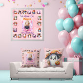 Schattigee Coffee Lover Ghost Poster voor de verja