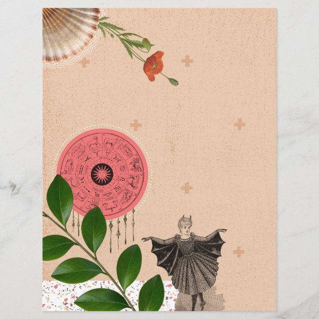 Schattigee Collage Decoupage Scrapbooking Papieren (Voorkant)