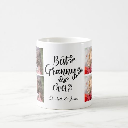 Schattigee Collage Foto Beste oma ooit Grootmoeder Koffiemok (Center)