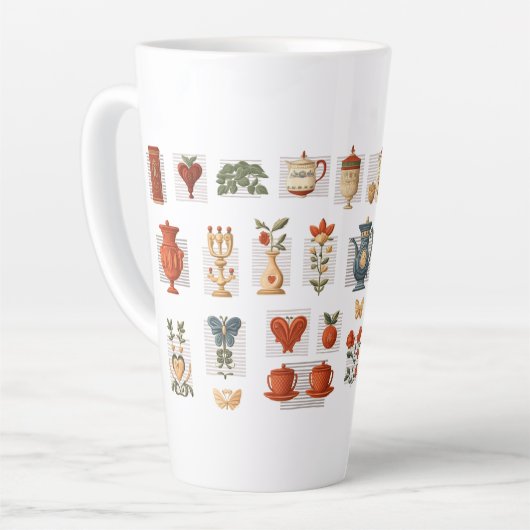 Schattigee Collage Illustratie Mok (Linkerhoek)