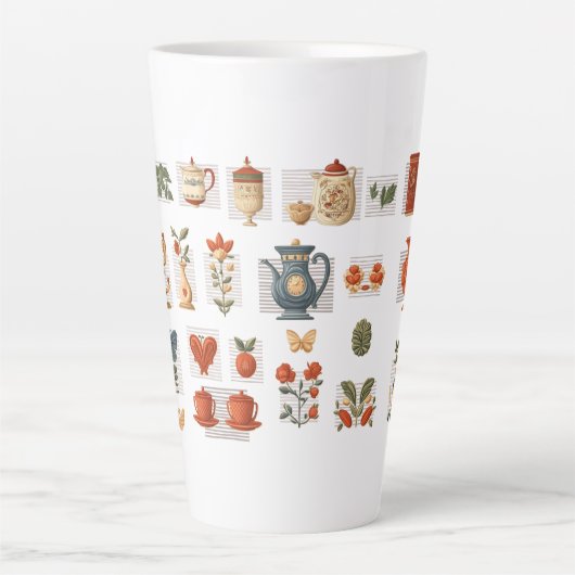 Schattigee Collage Illustratie Mok (Voorkant)