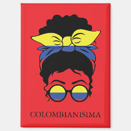 SCHATTIGEE Colombiaanse meisjesvlag Magneet