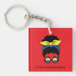 SCHATTIGEE Colombiaanse meisjesvlag Sleutelhanger