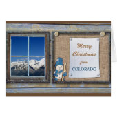 Schattigee Colorado Bulletin Board Kerst Kaart (Voorkant Horizontaal)