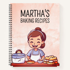 Schattigee Comic cartoon waterverf gepersonaliseer Notitieboek