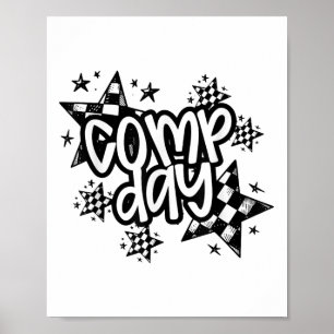 Schattigee Comp Dag Cheer Comp Seizoen Cheerleadin Poster