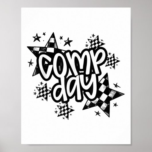 Schattigee Comp Dag Cheer Comp Seizoen Cheerleadin Poster (Voorkant)