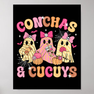 Schattigee Conchas en Cucuys spookachtige Mexicaan Poster