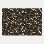 Schattigee confetti betegelde partij inpakpapier vel (Voorkant 3)