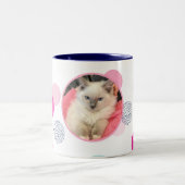 SCHATTIGEE CONFETTI SPOT FOTO Modern kinder huisdi Tweekleurige Koffiemok (Center)