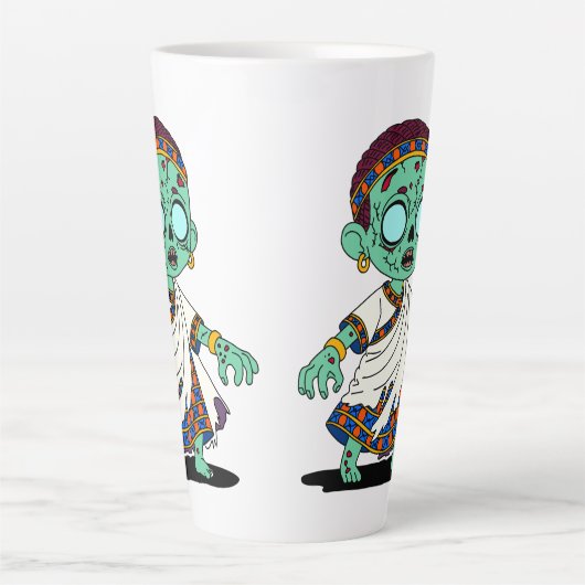 Schattigee Congolese zombie Latte Mok (Voorkant)