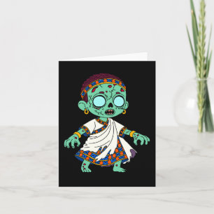 Schattigee Congolese zombie Notitiekaartje