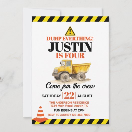 Schattigee constructie Elke leeftijd verjaardagsfe Kaart (Voorkant)