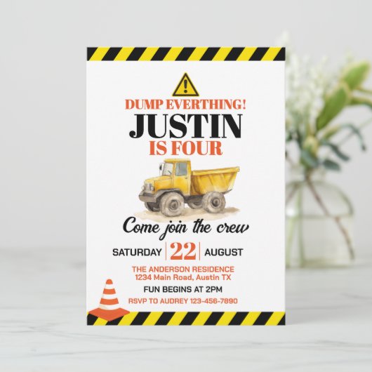 Schattigee constructie Elke leeftijd verjaardagsfe Kaart (Staand voorkant)