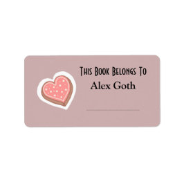 Schattigee Cookie Book Labels - Custom Name Labels