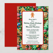 Schattigee Cookie Exchange Kerst Party Budget Kaart (Voorkant / Achterkant)