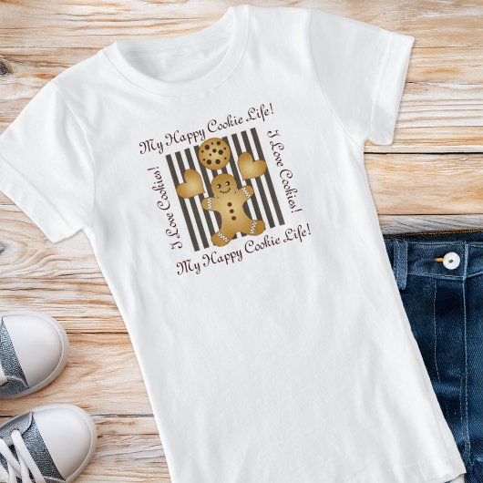 Schattigee Cookie Gingerbread Man Kinder T-shirt