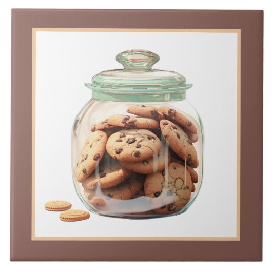 Schattigee Cookie Jar Bakkerij Business Home Craft Tegeltje (Voorkant)