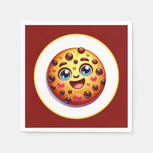 Schattigee cookie lovers party servet (Voorkant)