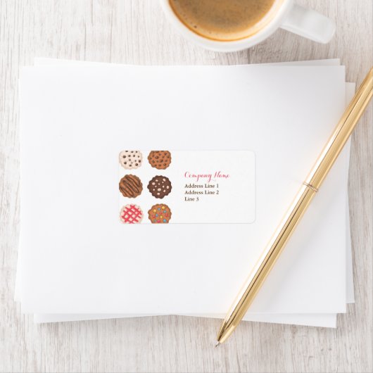 Schattigee cookies Cookie Business Address Label (Insitu)