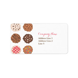 Schattigee cookies Cookie Business Address Label
