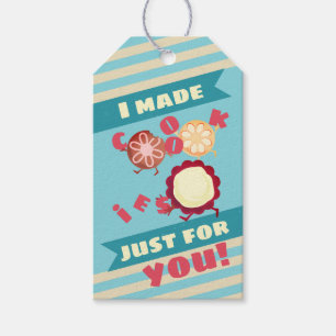 Schattigee cookies gepersonaliseerd vanuit de keuk cadeaulabel