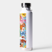 Schattigee & Cool Cartoon Dierenprint | Aangepaste Waterfles (Links)