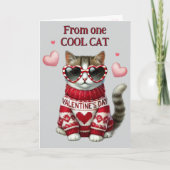 Schattigee Cool Cats Valentijn Kaart (Voorkant)